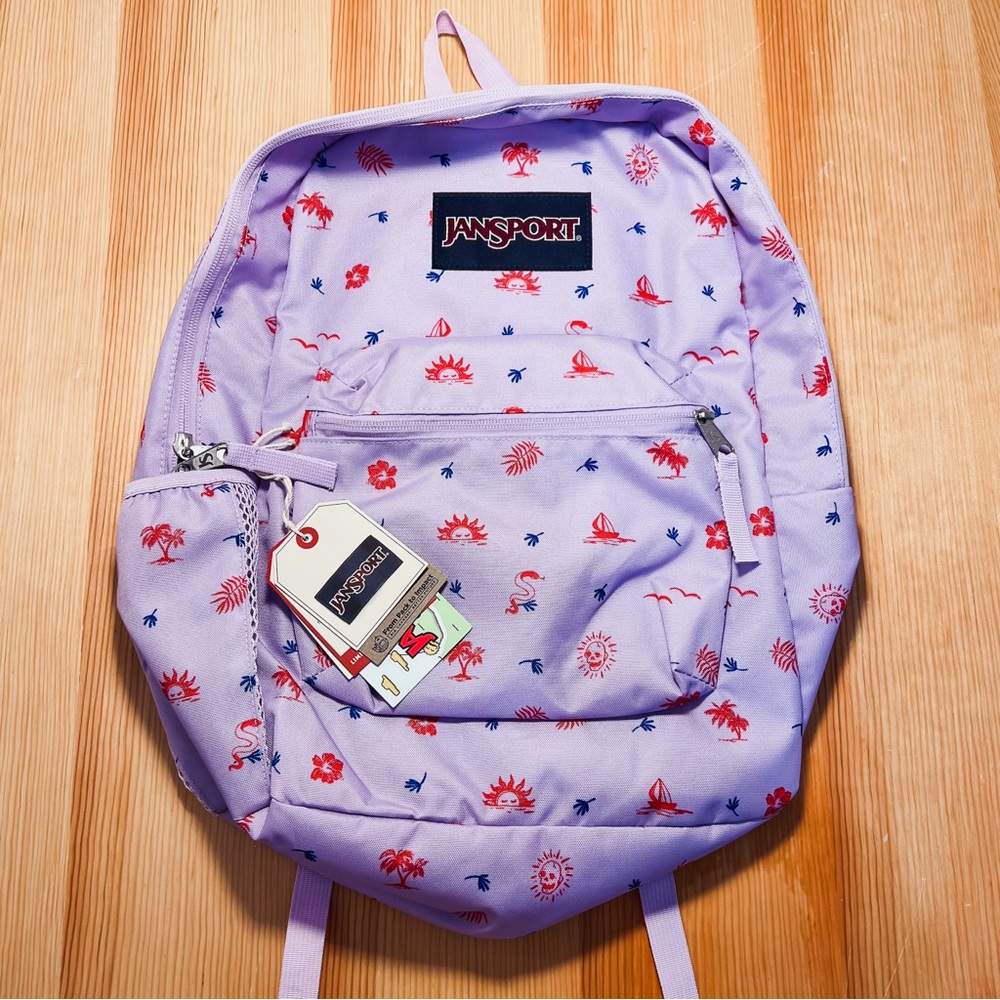 JansPort Cross Town Backpack Lagoon Luau